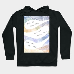 Meditation and mindfulness breathing resource Hoodie